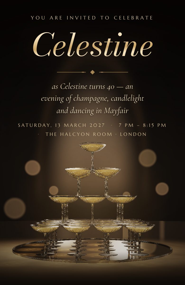 Champagne Tower invitation preview