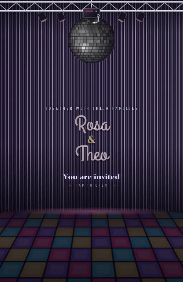 Mirrorball invitation preview