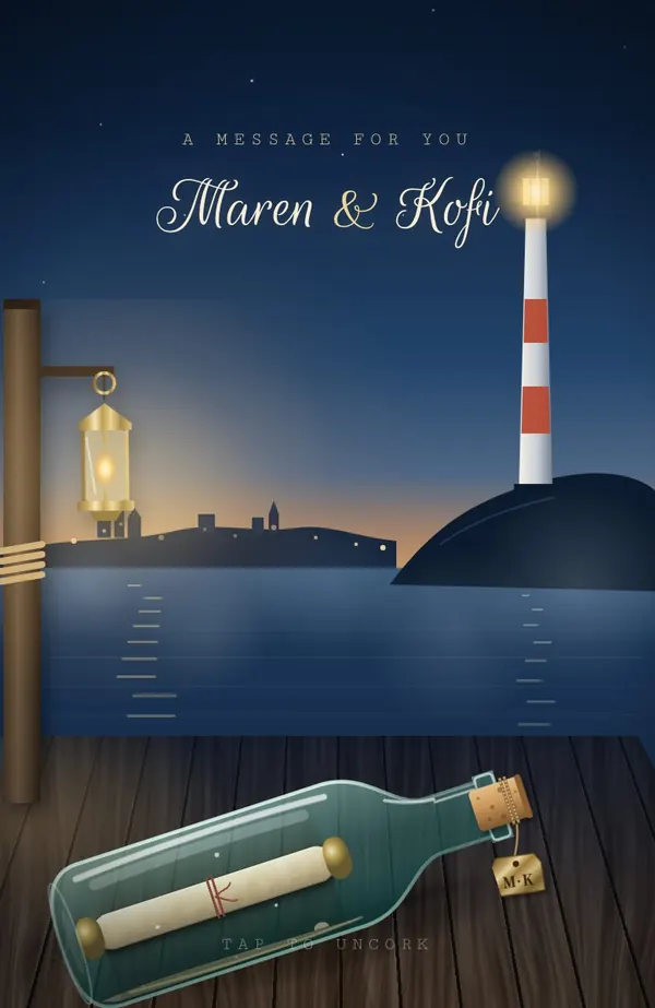 Harbour Lights invitation preview