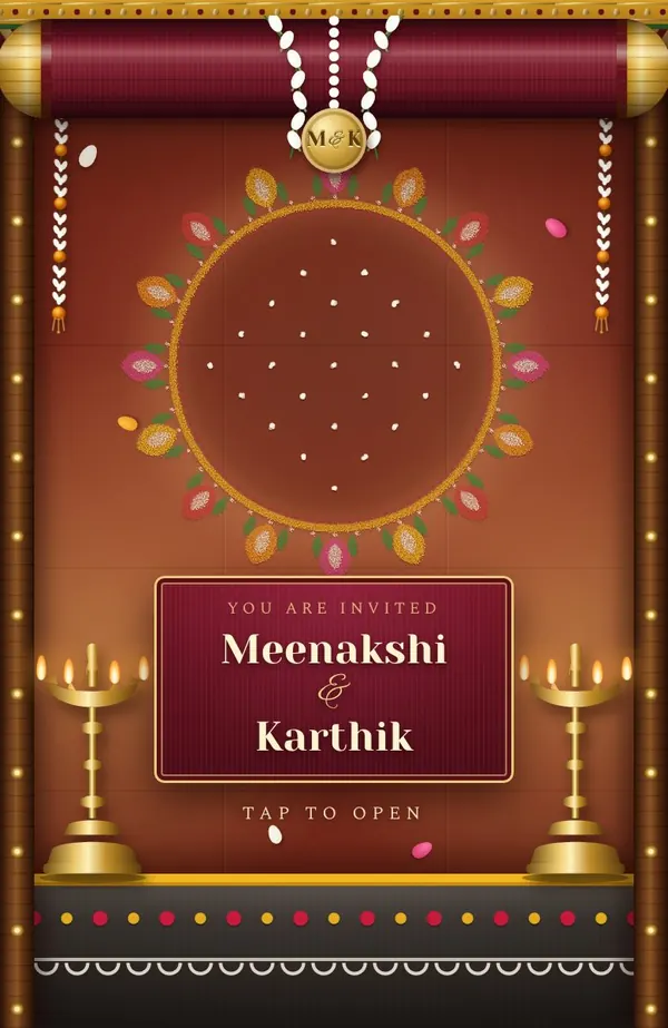 Kanjivaram invitation preview