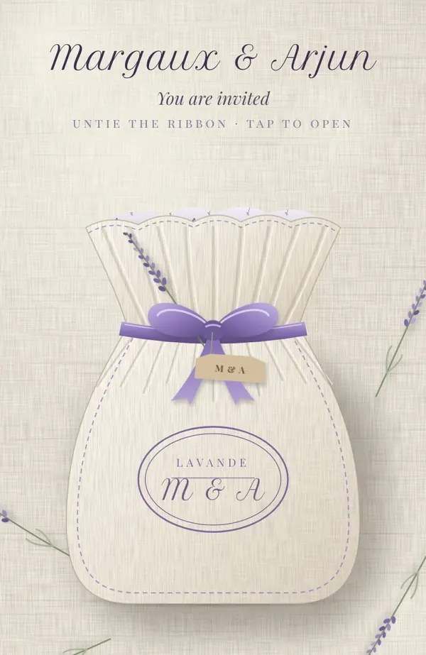 Lavande invitation preview