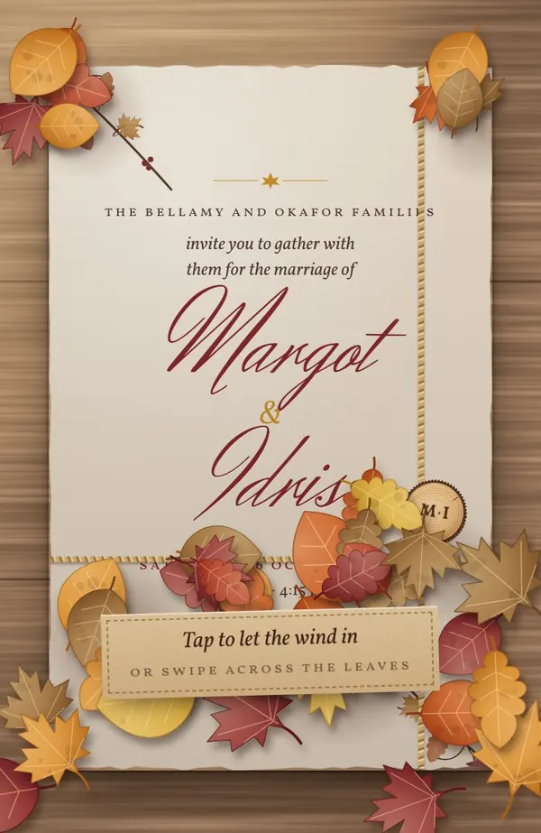 Maple & Ember invitation preview