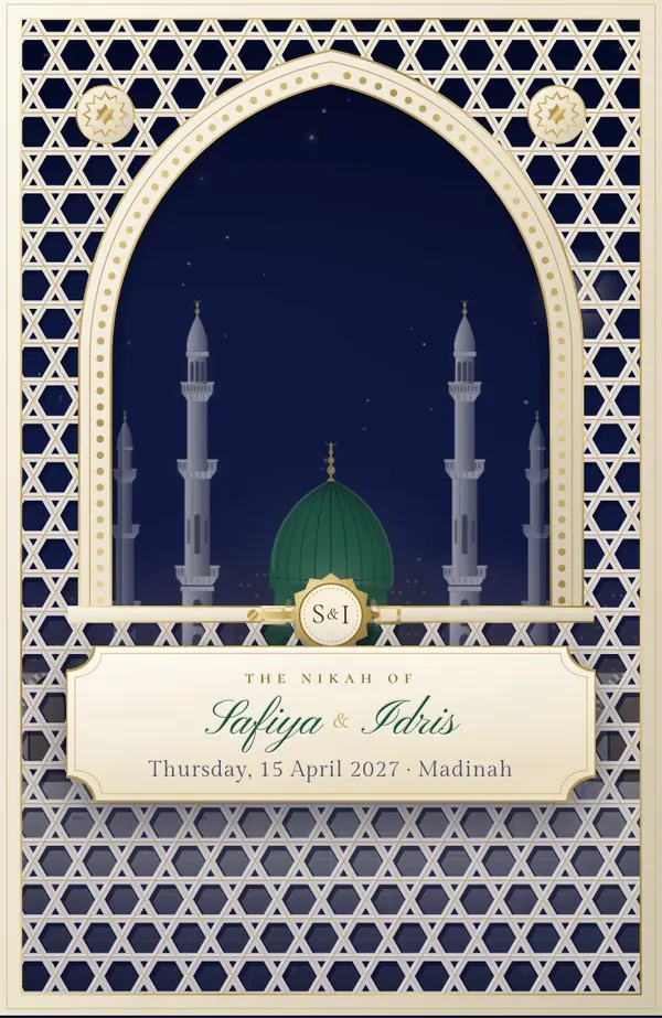 Nikah in Madinah invitation preview