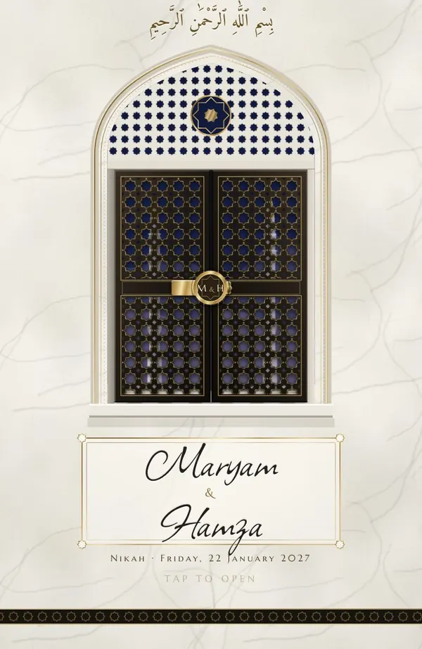 Nikah in Makkah invitation preview