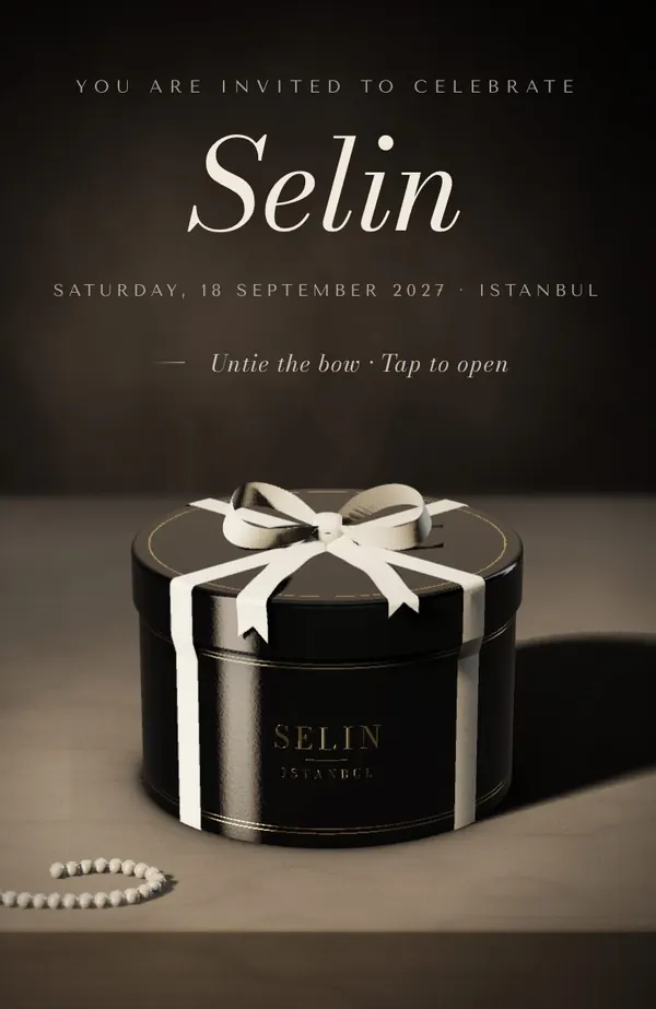Noir Soirée invitation preview