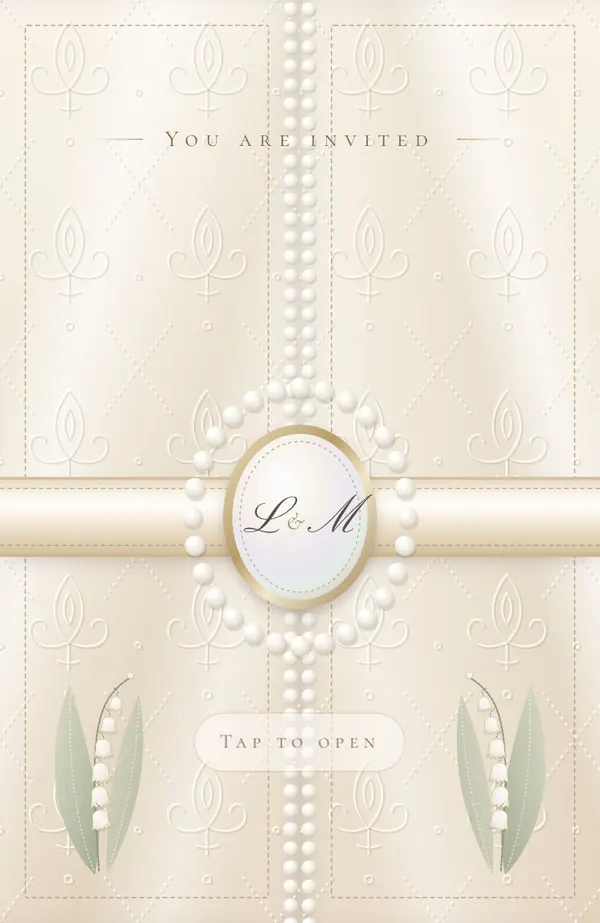 Pearl & Ivory invitation preview