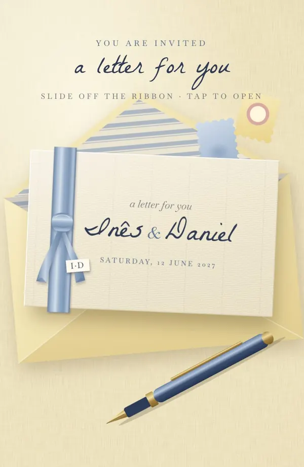 Love Letter invitation preview