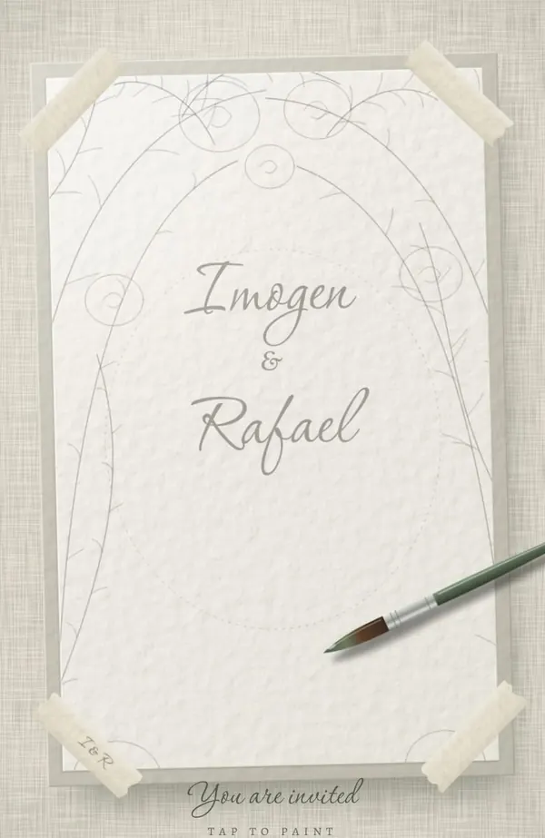 Sage & Linen invitation preview
