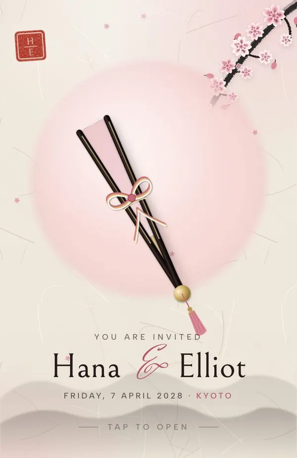 Sakura invitation preview