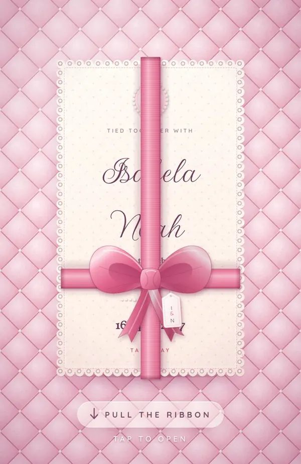 Sugar Bow invitation preview
