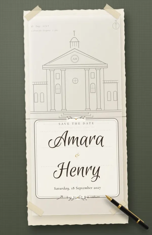 Venue Sketch invitation preview