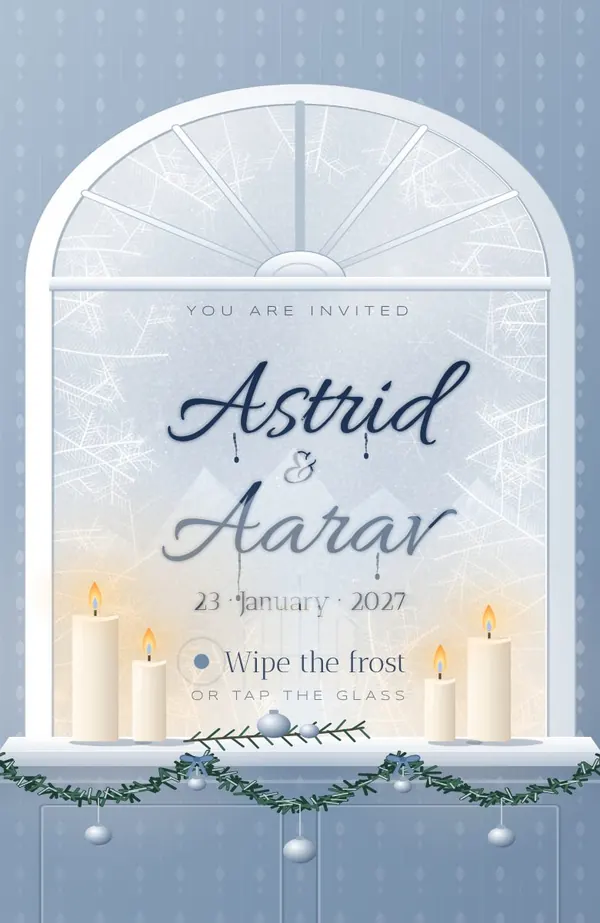 Winter Frost invitation preview