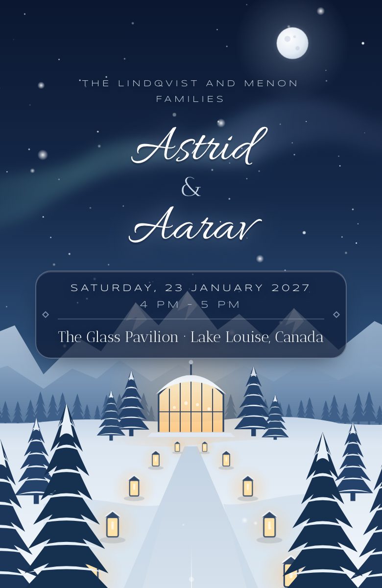 Winter Frost invitation preview